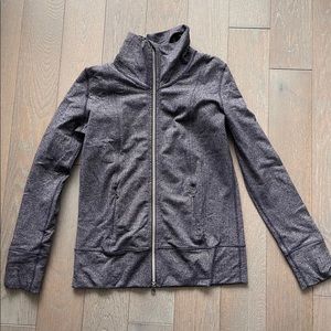 Lululemon purple funnel neck zip up